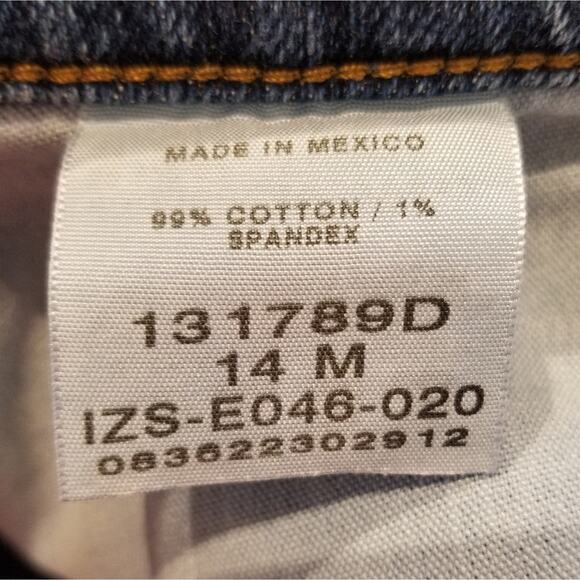 Riders by Lee Capri Denim Jeans Women's High Waist Capris Size 14 - Picture 8 of 12